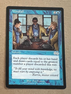 Windfall - Urza's Saga - MTG - Magic the Gathering - Image 2