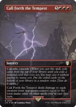 Call Forth the Tempest (Borderless) Foil LTC LP MTG - Image 1