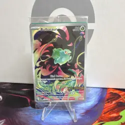 Pokemon Bulbasaur 133/132 Mega Evolution Stamped Illustration Rare Holo - Image 1