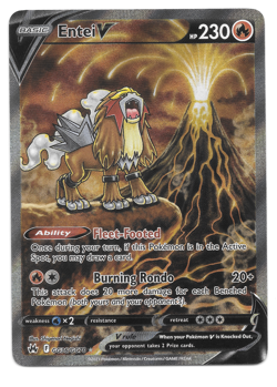 Near Mint Entei V GG36/GG70 Holo V Rare Crown Zenith Galarian Gallery Pokemon - Image 1