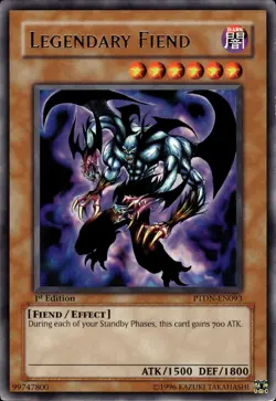 Legendary Fiend - Rare 1st Edition PTDN-EN093 - LP - YuGiOh - Image 1