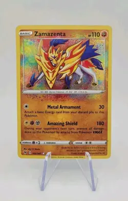 Pokemon TCG: Zamazenta 102/185 Amazing Rare - Vivid Voltage - NM - Image 1