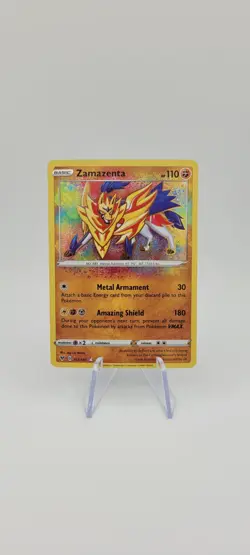 Pokemon TCG: Zamazenta 102/185 Amazing Rare - Vivid Voltage - NM - Image 2