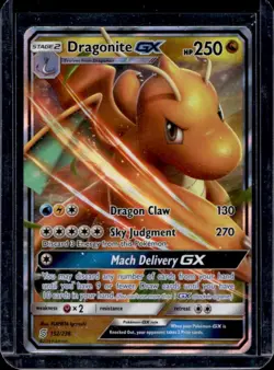 2019 Pokemon SM Unified Minds Dragonite Holo #152/236 - Image 1