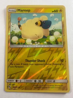 Mareep 76/214 Common Lost Thunder Pokemon Reverse Holo Near Mint - Image 1