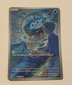 Pokemon TCG Mantyke 189/182 SV04: Paradox Rift Holo - Image 1