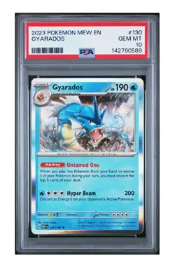 PSA 10 2023 POKEMON MEW EN-151 GYARADOS 130 Gem Mint 💎 - Image 1