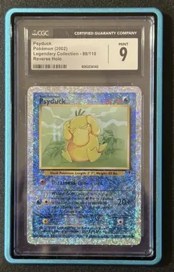 CGC 9 Psyduck Reverse Holo 88/110 Legendary Collection 2002 Pokemon Rare 🔥🔥 - Image 3