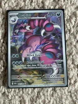 Pokemon Drapion Perfect Order POR #097 Illustration Rare Holo NM Auction 1 - Image 1