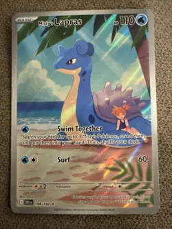 Pokemon TCG: Misty's Lapras 194/182 Illustration Rare -Destined Rivals - Image 1