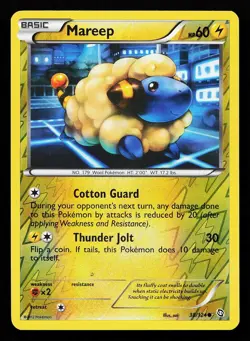 Mareep 38/124 Reverse Holo Common Dragons Exalted Pokemon Card - Image 1
