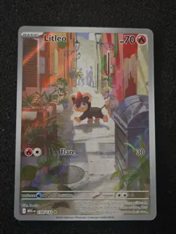 Litleo 139/132 Illustration Rare Pokemon Mega Evolution NM - Image 1