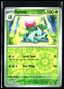 2023 Scarlet & Violet - 151 Ivysaur #2 Reverse Holo Pokemon Card - Image 1