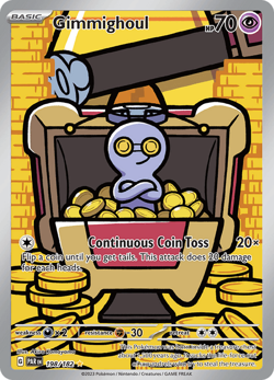 Pokemon TCG Gimmighoul 198/182 Illustration Rare Paradox Rift NM/M - Image 1