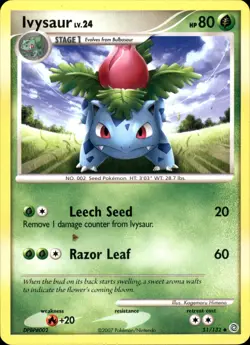 Ivysaur 51/132 Uncommon - Pokemon Secret Wonders 2007 MP - Image 1