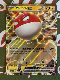 Pokemon TCG - Voltorb EX 058/217 - Ascended Heroes - Double Rare Mint Pack Fresh - Image 1