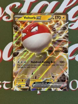 Pokemon TCG - Voltorb EX 058/217 - Ascended Heroes - Double Rare Mint Pack Fresh - Image 3