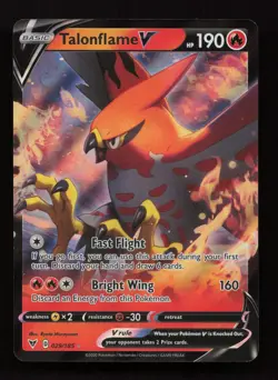 Talonflame V 029/185 Holo Rare V Vivid Voltage Pokemon Near Mint - Image 1