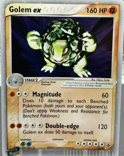 "Will Sale fast" GOLEM ex ULTRA RARE HOLO #91/97 M/NM EX POKEMON - Image 1
