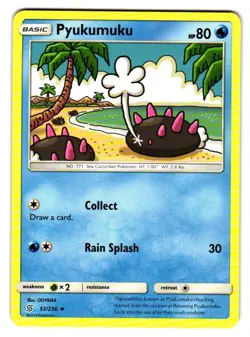 Pyukumuku 52/236 Uncommon Unified Minds Pokemon Near Mint - Image 1