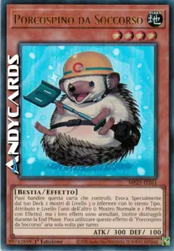 PORCOSPINO DA SOCCORSO • (Rescue Hedgehog) • Ultra R • MP25 IT261 • 1Ed • Yugioh - Image 1