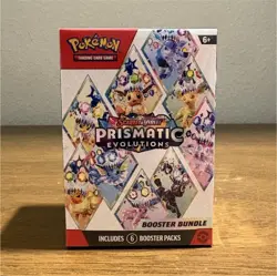 Pokemon Scarlet & Violet Prismatic Evolutions Booster Bundle Box 6 Packs English - Image 1
