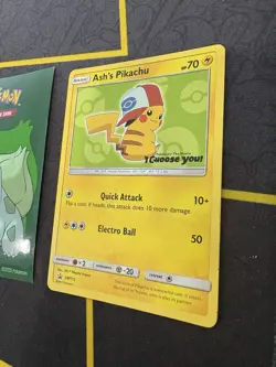 Pokemon Ash’s Pikachu SM112 Black Star Promo Sun Moon I Choose You 254💎LP💎 - Image 3