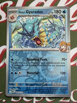 Pokemon Mistys Gyarados 049/182 Reverse Holo Destined Rivals Series Pack Fresh - Image 2