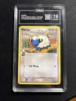 2006 Pokemon RUBY & Sapphire Ex Dragon Frontiers #54/101 Mareep TAG 7.5 - Image 1