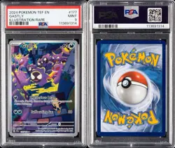 PSA 9 Gastly 177 Illustration Rare Temporal Forces Pokemon TCG MINT 2024 - Image 3