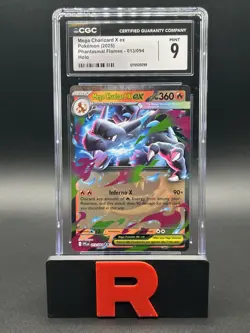Pokemon TCG Mega Charizard X EX 013 Phantasmal Flames CGC 9 Mint Holo - Image 1