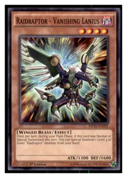 Yugioh Raidraptor #MP15-EN201 2015 Mega-Tins Mega Pack LP - Image 1