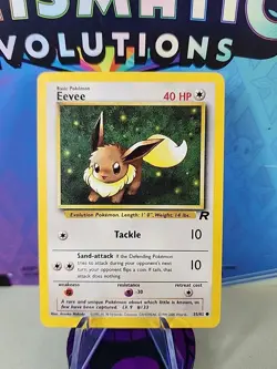 2000 Pokemon Team Rocket TCG Eevee Common 55/82 LP - Image 1