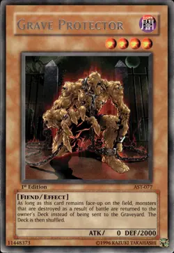 Grave Protector - Rare 1st Edition AST-077 - NM - YuGiOh - Image 1