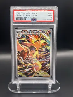 2025 Pokemon Destined Rivals Ethan's Typhlosion #190/182 PSA 9 - Image 1