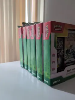 6 x Pokemon TCG First Partner Illustration Collection Series 1 New Sealed - Image 2