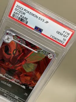 Pokemon Scizor VMAX 119/189 PSA 10 Gem Mint Ruler Of The Black Flame Ultra Rare - Image 2