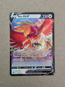 Ho-Oh V 140/195 Silver Tempest Full Art Pokemon TCG - Image 1