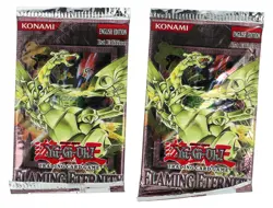 Lot of (2) Yu-Gi-Oh Flaming Eternity 1st Edition English Booster Packs - Image 1