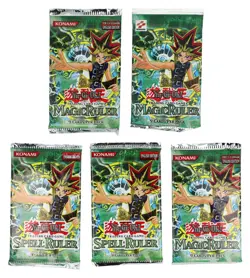 Lot of (5) Yu-Gi-Oh Magic Ruler Sealed Booster Packs - Image 1