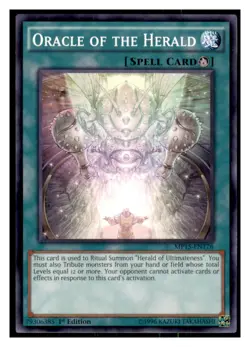 Yugioh Oracle of the Herald #MP15-EN176 2015 Mega-Tins Mega Pack LP - Image 1