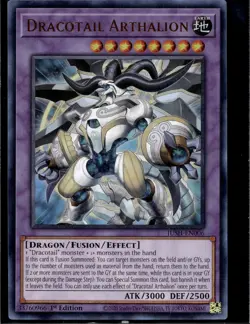 Yu-Gi-Oh! Dracotail Arthalion JUSH-EN006 Ultra Rare - Image 1