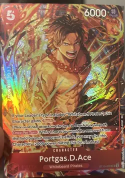 One Piece CCG Portgas D. Ace ST15-005 - Illustration Box Vol 5 Promo - NM - Image 1