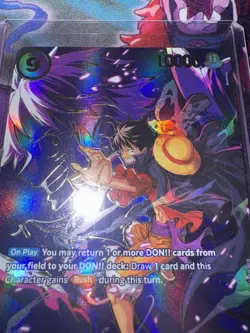 Monkey.D.Luffy - OP09-119 (SP) OP13 Carrying On His Will Foil Alt Art Card - Image 4