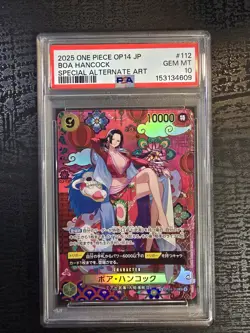One Piece CCG Boa Hancock OP14 Special Alternate Art SP Foil PSA 10 - Image 1