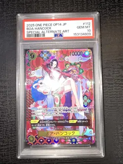 One Piece CCG Boa Hancock OP14 Special Alternate Art SP Foil PSA 10 - Image 3