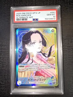 Bandai One Piece CCG Boa Hancock Leader OP14-041 Alternate Art Holo PSA 10 2025 - Image 3