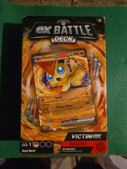 Pokemon Cards - EX Battle Decks - VICTINI EX (60-Card Deck, Deck Box, Coin+) NEW - Image 1