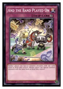 Yugioh And the Band Played On #MP15-EN045 2015 Mega-Tins Mega Pack LP - Image 1
