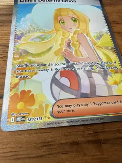 Lillie’s Determination 184/132 Special Illustration Rare MEG Pokemon Card NM - Image 2